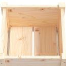 plantekasser 2 stk. 50x50x70 cm massivt fyrretræ