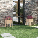 plantekasser 2 stk. 50x50x70 cm massivt fyrretræ