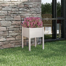 plantekasse 50x50x70 cm massivt fyrretræ hvid