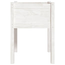 plantekasser 2 stk. 50x50x70 cm massivt fyrretræ hvid