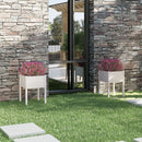 plantekasser 2 stk. 50x50x70 cm massivt fyrretræ hvid