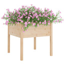 plantekasser 2 stk. 70x70x70 cm massivt fyrretræ