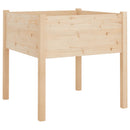 plantekasser 2 stk. 70x70x70 cm massivt fyrretræ