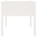 plantekasse 70x70x70 cm massivt fyrretræ hvid