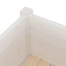 plantekasse 70x70x70 cm massivt fyrretræ hvid