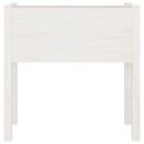 plantekasser 2 stk. 70x31x70 cm massivt fyrretræ hvid