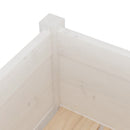 plantekasser 2 stk. 70x31x70 cm massivt fyrretræ hvid