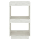 bogreol 40x35x71 cm massivt fyrretræ hvid