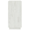 bogreol 40x35x71 cm massivt fyrretræ hvid