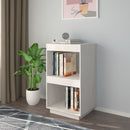 bogreol 40x35x71 cm massivt fyrretræ hvid