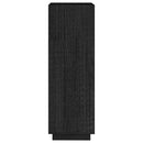 bogreol/rumdeler 40x35x103 cm massivt fyrretræ sort