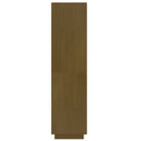 bogreol/rumdeler 40x35x135 cm massivt fyrretræ gyldenbrun