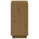bogreol 60x35x71 cm massivt fyrretræ gyldenbrun