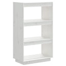 bogreol/rumdeler 60x35x103 cm massivt fyrretræ hvid