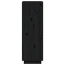 bogreol/rumdeler 60x35x103 cm massivt fyrretræ sort