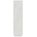 bogreol/rumdeler 60x35x135 cm massivt fyrretræ hvid