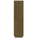 bogreol/rumdeler 60x35x135 cm massivt fyrretræ gyldenbrun