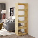 bogreol/rumdeler 60x35x167 cm massivt fyrretræ