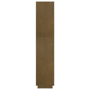 bogreol/rumdeler 60x35x167 cm massivt fyrretræ gyldenbrun