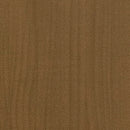 bogreol 80x35x71 cm massivt fyrretræ honningbrun