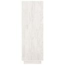 bogreol/rumdeler 80x35x103 cm massivt fyrretræ hvid