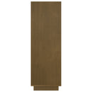 bogreol/rumdeler 80x35x103 cm massivt fyrretræ gyldenbrun