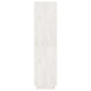 bogreol/rumdeler 80x35x135 cm massivt fyrretræ hvid