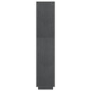 bogreol/rumdeler 80x35x167 cm massivt fyrretræ grå