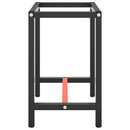 stel til arbejdsbænk 70x50x79 cm metal mat sort og mat rød