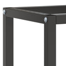 stel til arbejdsbænk 210x50x79 cm metal mat sort og mat rød