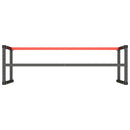stel til arbejdsbænk 180x57x79 cm metal mat sort og mat rød