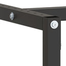 stel til arbejdsbænk 180x57x79 cm metal mat sort og mat rød