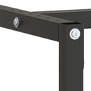 stel til arbejdsbænk 220x57x79 cm metal mat sort og mat rød