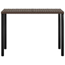 sofasæt med hynder 5 dele L-facon polyrattan brun