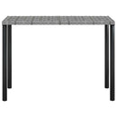 sofasæt med hynder 5 dele L-facon polyrattan grå