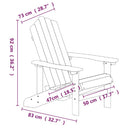 Adirondack-havestol HDPE brun