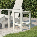 Adirondack-havebord 38x38x46 HDPE hvid