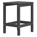 Adirondack-havebord 38x38x46 HDPE antracitgrå