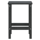 Adirondack-havebord 38x38x46 HDPE antracitgrå