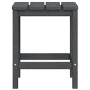Adirondack-havebord 38x38x46 HDPE antracitgrå