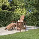 Adirondack-havebord 38x38x46 HDPE brun