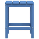 Adirondack-havebord 38x38x46 HDPE blå