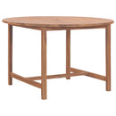havebord Ø110x75 cm massivt teaktræ