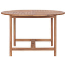 havebord Ø110x75 cm massivt teaktræ