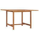 havebord 110x110x75 cm massivt teaktræ