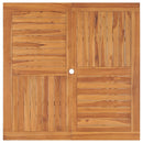 havebord 110x110x75 cm massivt teaktræ