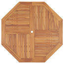 havebord 110x110x75 cm massivt teaktræ