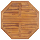foldbart havebord 110x110x75 cm massivt teaktræ