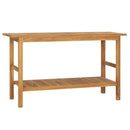 badeværelsesmøbel 132x45x75 cm massivt teaktræ