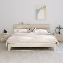 sengeskab HAMAR 2 stk. 40x35x44,5 cm fyrretræ honningfarvet